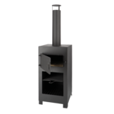 Fancy Flames Terraskachel met Pizzaoven Zwart incl. Pizzasteen 