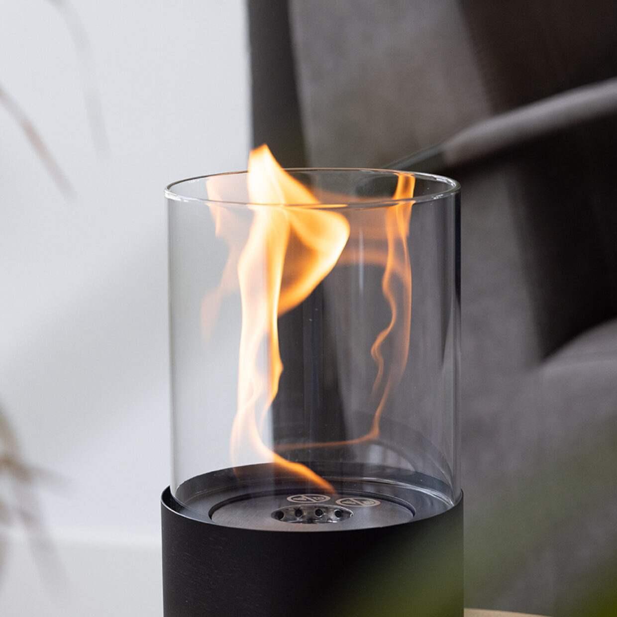 Fancy Flames Ronde Tafelhaard op Bio Ethanol