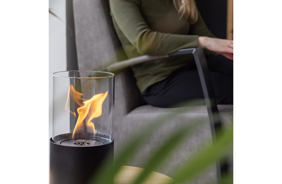 Fancy Flames Ronde Tafelhaard op Bio Ethanol