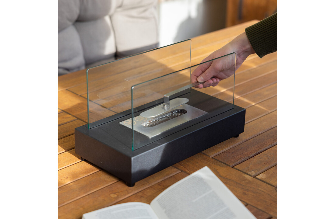 Fancy Flames Rechthoekige Tafelhaard op Bio Ethanol