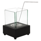 Fancy Flames Zwarte Tafelhaard op Bio Ethanol