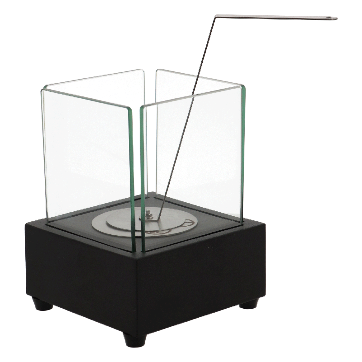 Fancy Flames Zwarte Tafelhaard op Bio Ethanol