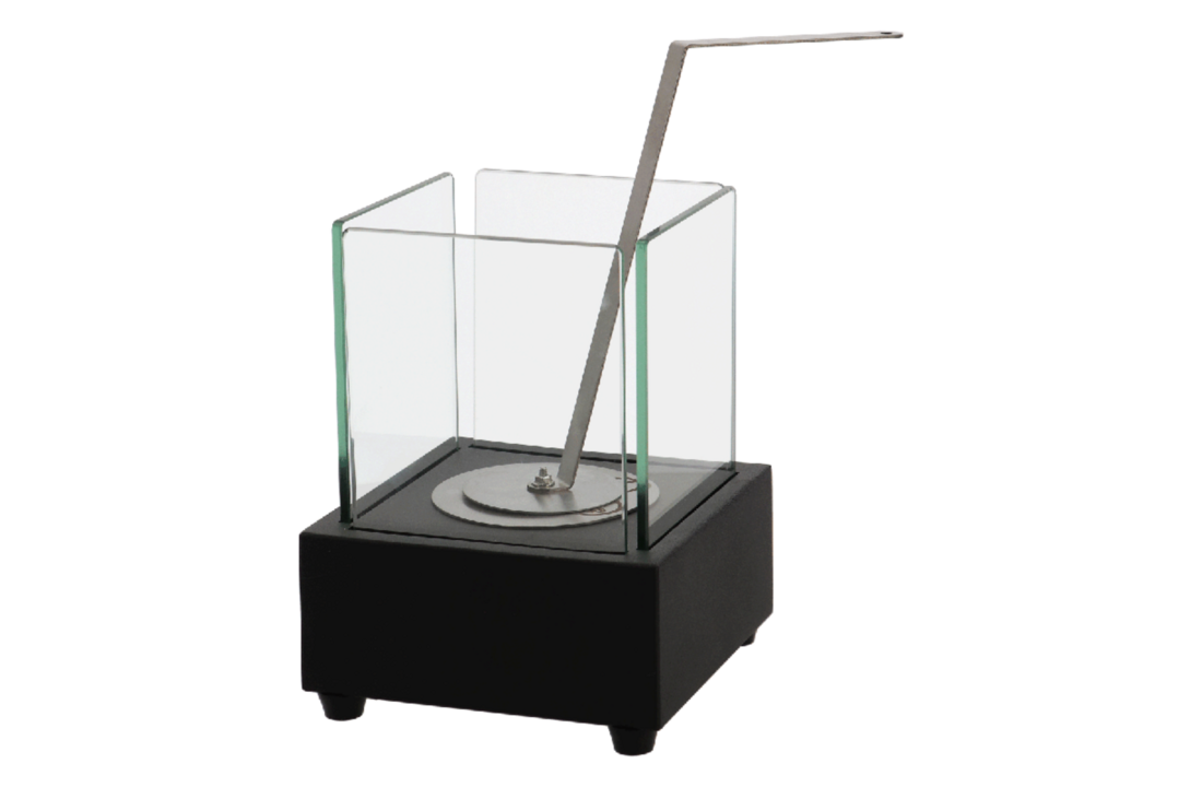 Fancy Flames Zwarte Tafelhaard op Bio Ethanol