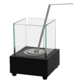 Fancy Flames Zwarte Tafelhaard op Bio Ethanol