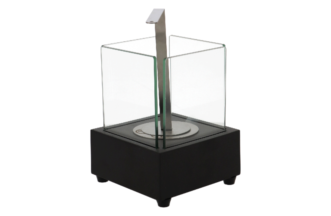 Fancy Flames Zwarte Tafelhaard op Bio Ethanol