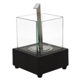 Fancy Flames Zwarte Tafelhaard op Bio Ethanol