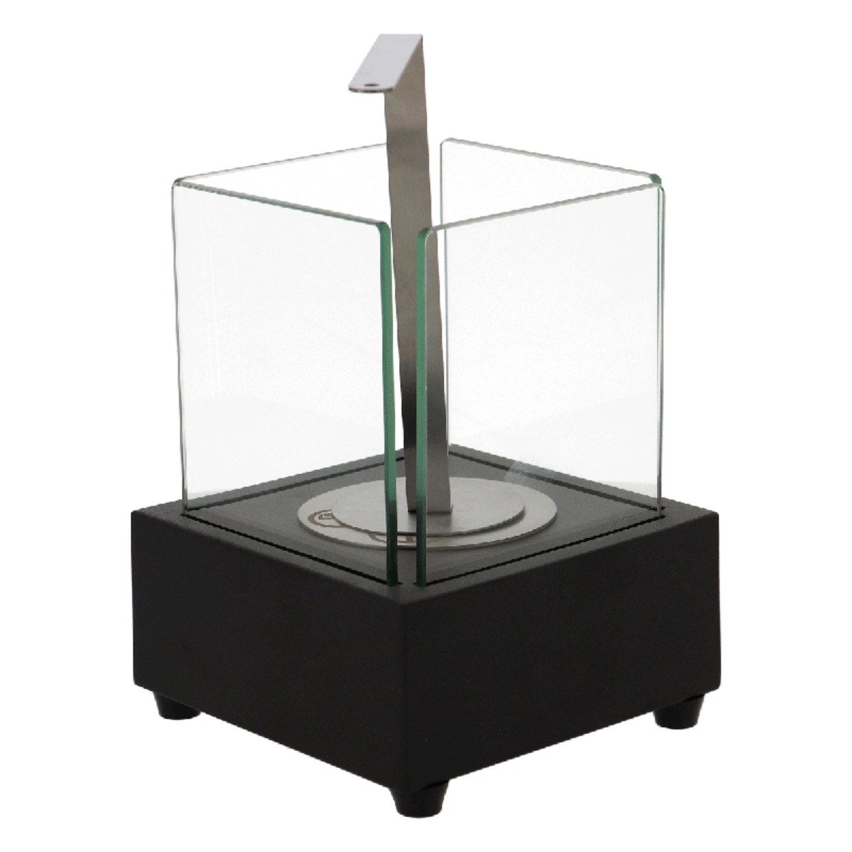 Fancy Flames Zwarte Tafelhaard op Bio Ethanol