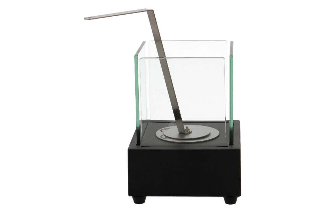 Fancy Flames Zwarte Tafelhaard op Bio Ethanol