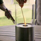 Fancy Flames RVS Tafelhaard op Bio Ethanol