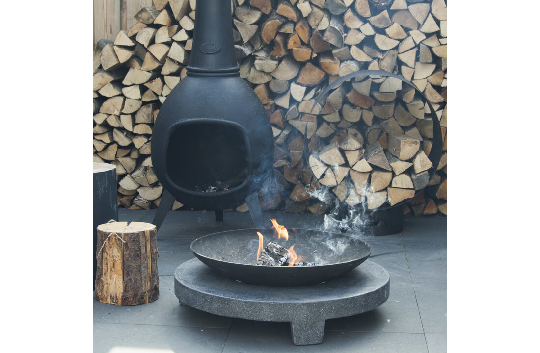 Fancy Flames Houtopslag Rond