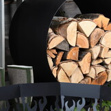 Fancy Flames Houtopslag Rond