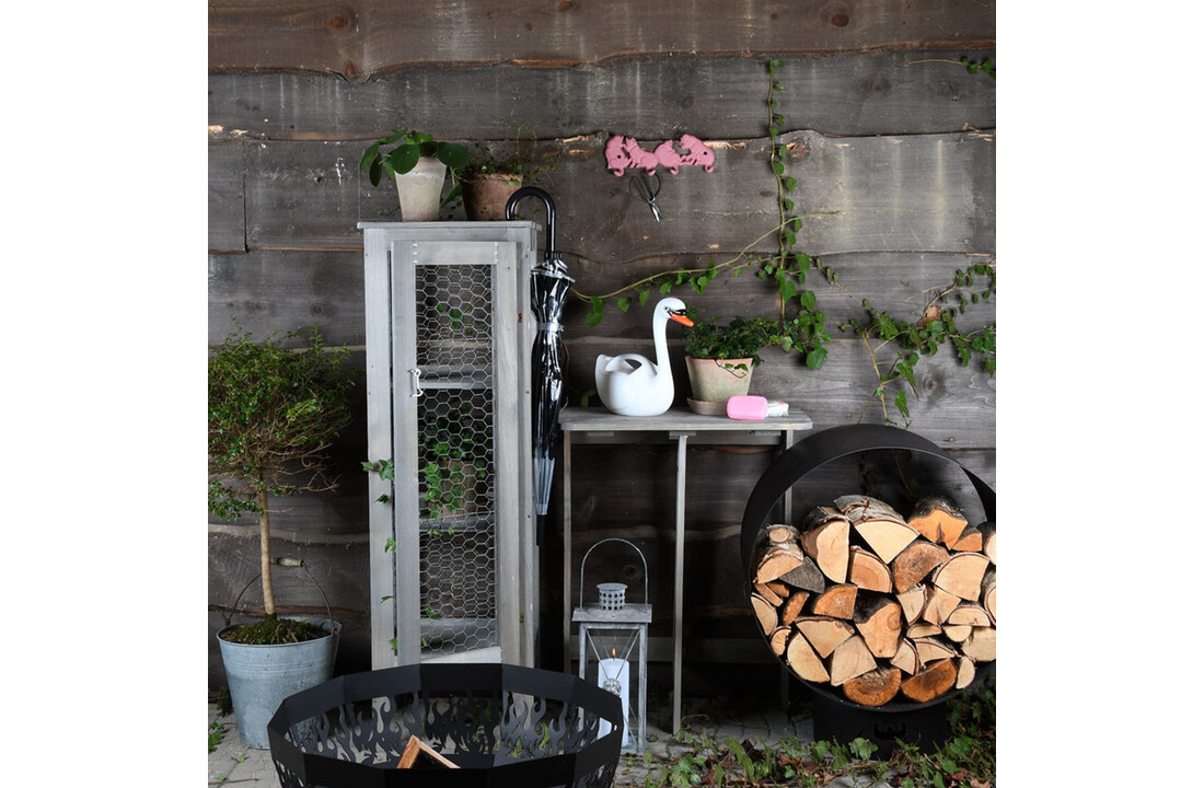 Fancy Flames Houtopslag Rond