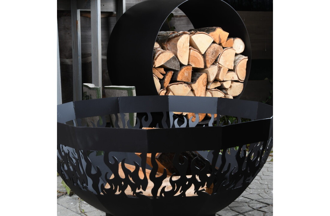 Fancy Flames Houtopslag Rond
