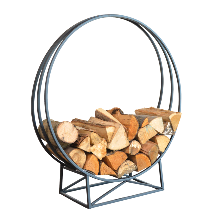 Fancy Flames Ronde Houtopslag