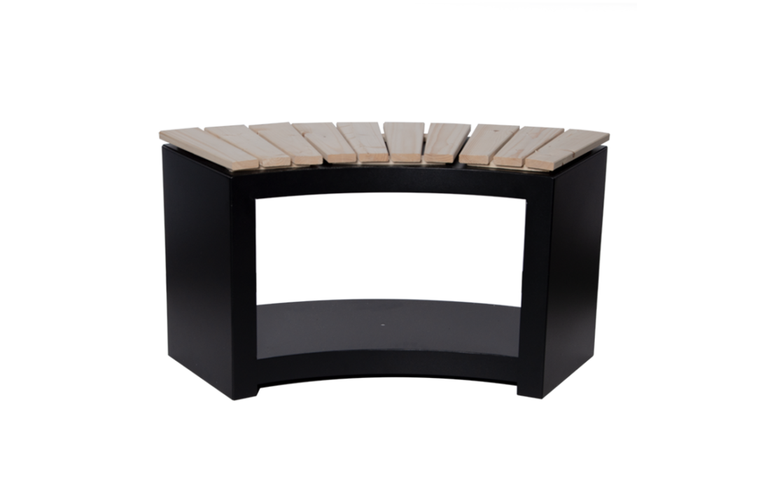 Fancy Flames Bank met Houtopslag