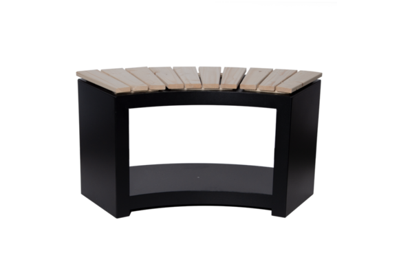 Fancy Flames Bank met Houtopslag