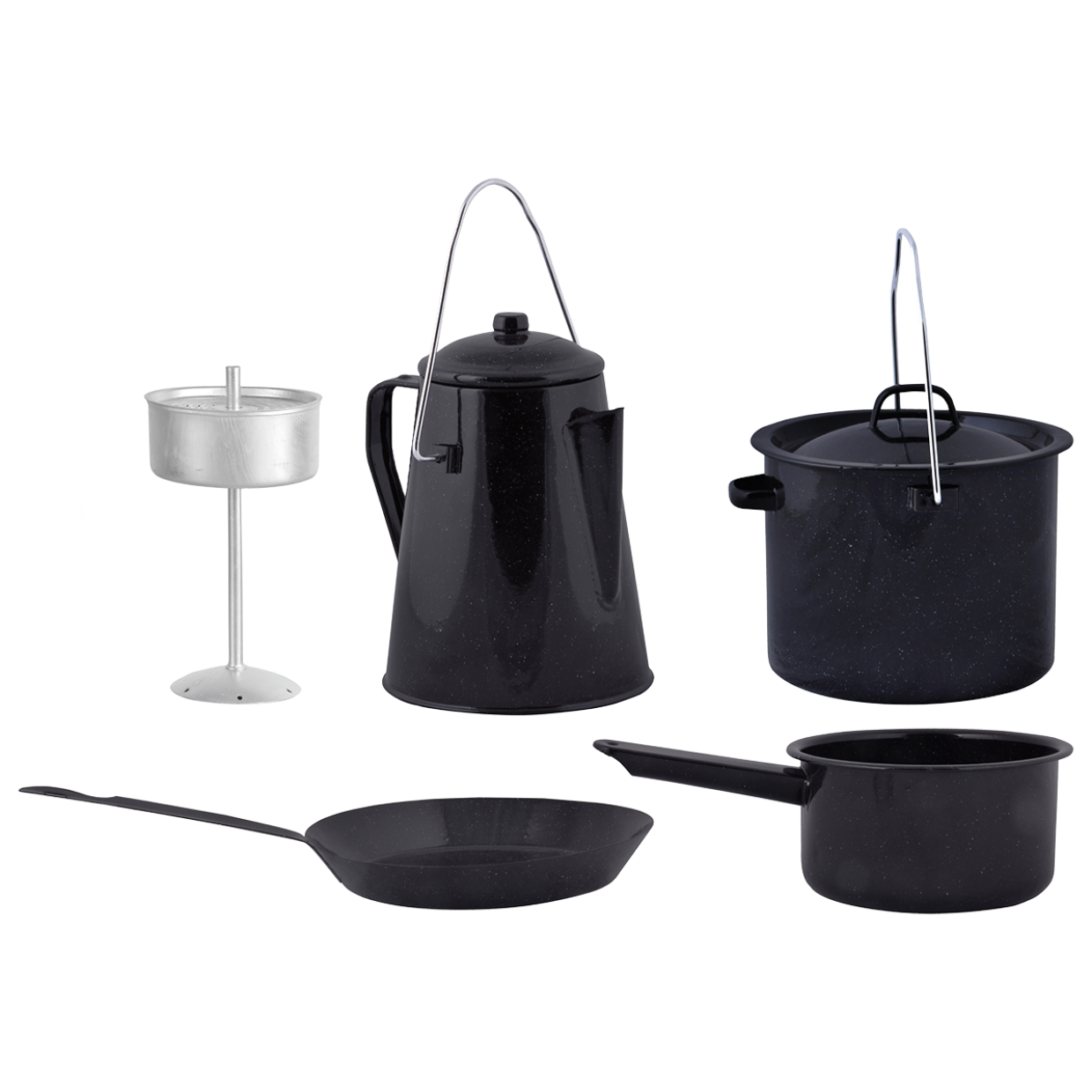 4-Delige Outdoor Kampvuur Kookset