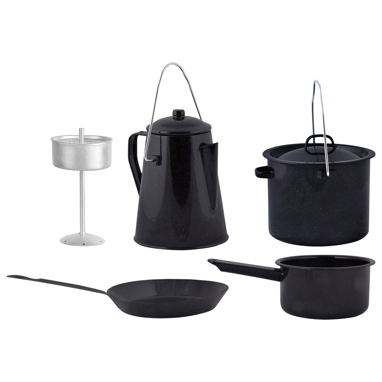 4-Delige Outdoor Kampvuur Kookset