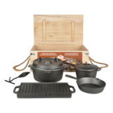 7 - delige kampvuur kookset gietijzer