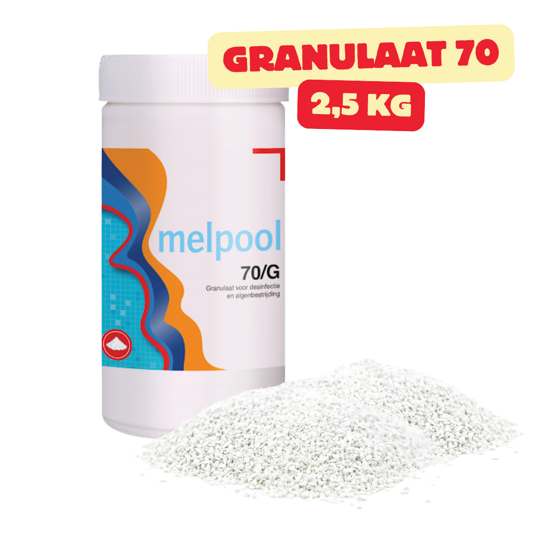 Melpool 70G ongestabiliseerd chloor - Tabletten of granulaat