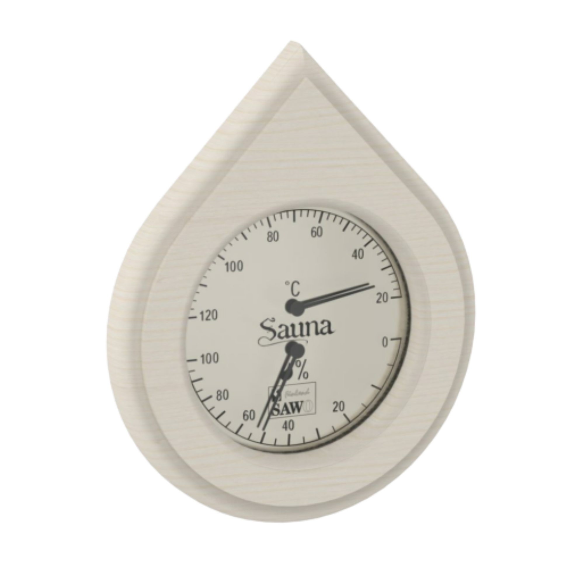 Thermo- Hygrometer druppelvorm Aspen