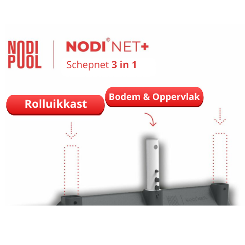 Nodipool Nodi + | Zwembad schepnet 3 in 1