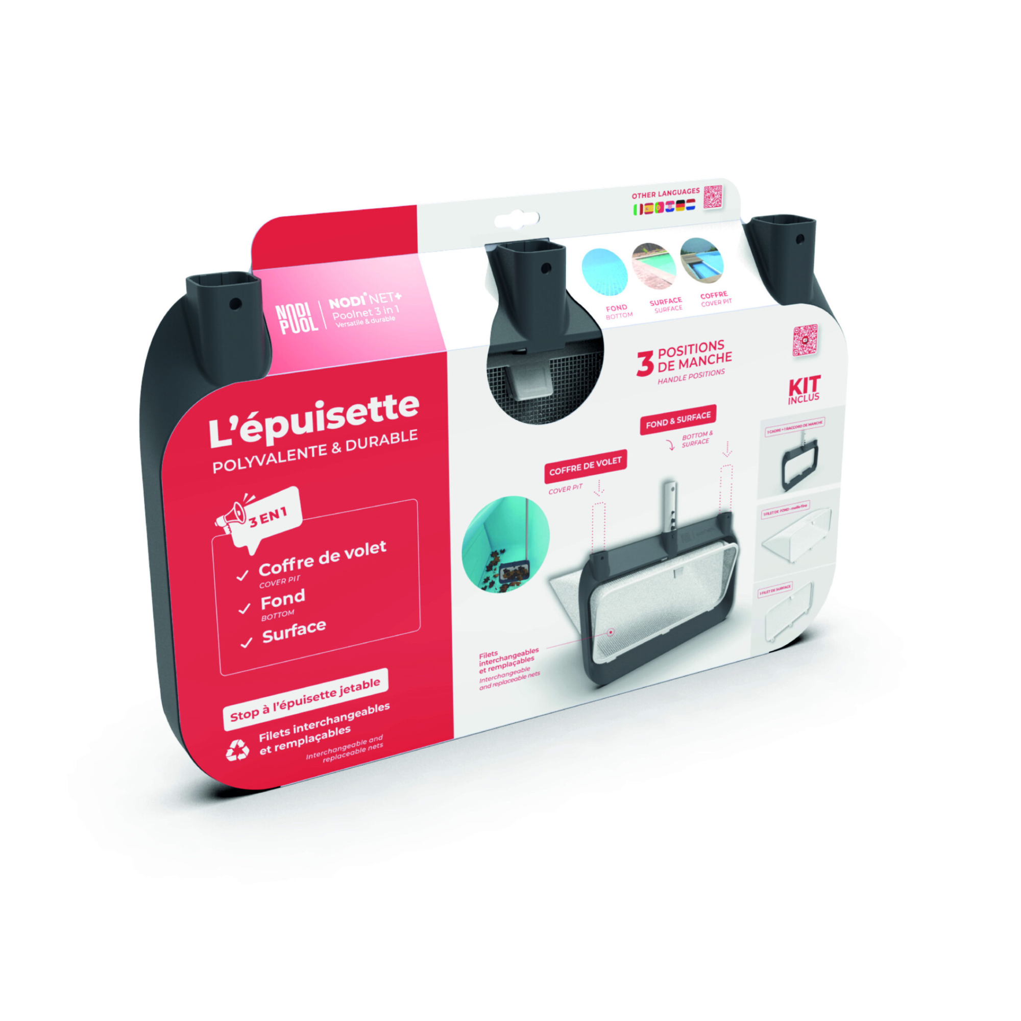 Nodipool Nodi + | Zwembad schepnet 3 in 1