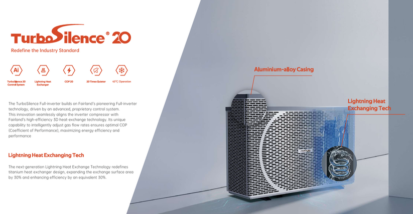 Fairland AquaX20 TurboSilence - Full inverter warmtepomp