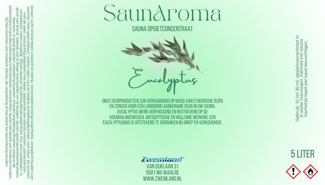 Sauna opgietmiddel Eucalyptus 5 Liter