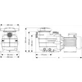 Hayward Powerline Zwembadpomp 0.25 PK 220v 6 m3