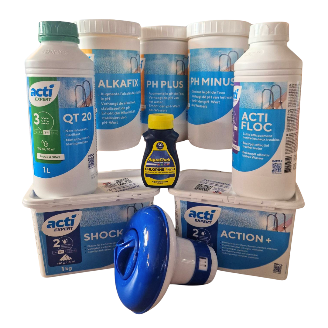 Wateronderhoud set voor zwembaden