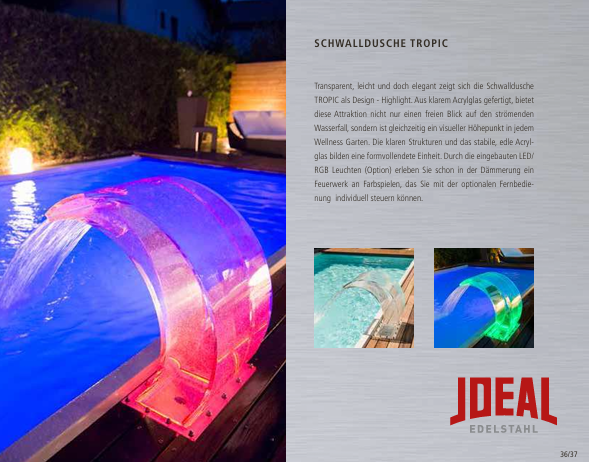 IDEAL Waterval Tropic met LED Verlichting
