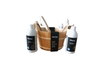 4-living Sauna emmer + lepel + geuren