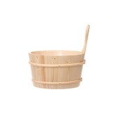 Rento Houten Sauna emmer, lepel en 500 ml Eucalyptus opgietmiddel - Licht