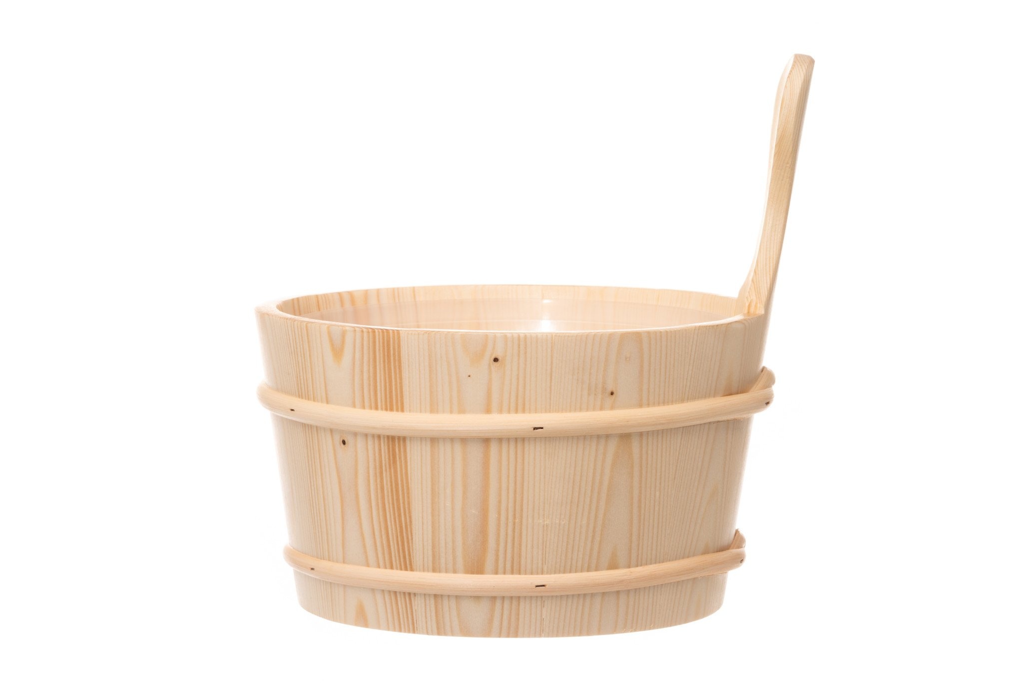 Rento Houten Sauna emmer, lepel en 500 ml Eucalyptus opgietmiddel - Licht