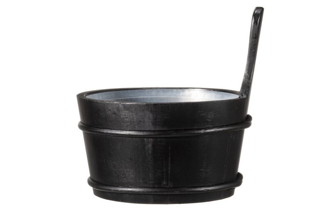 4Living Sauna emmer Zwart 4 L