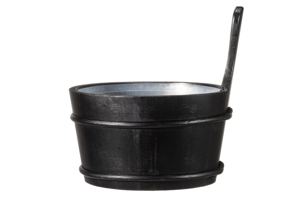 4Living Sauna emmer Zwart 4 L