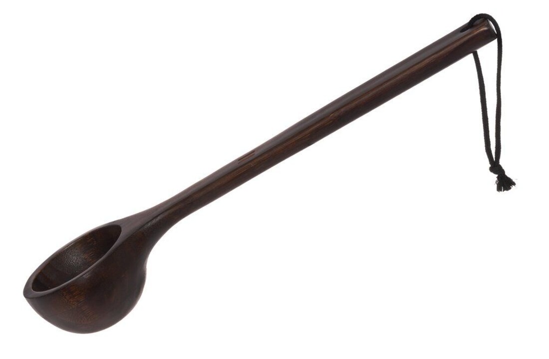 Rento Sauna Bamboe Cadeauset - Emmer + Lepel + Geur - Donkerbruin