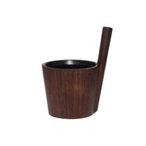 Rento Sauna Bamboe Cadeauset - Emmer + Lepel + Geur - Donkerbruin