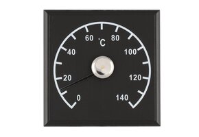Sauna Thermometer Zwart  4 living