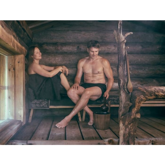 Rento Sauna Opgietlepel Bamboe - Dark