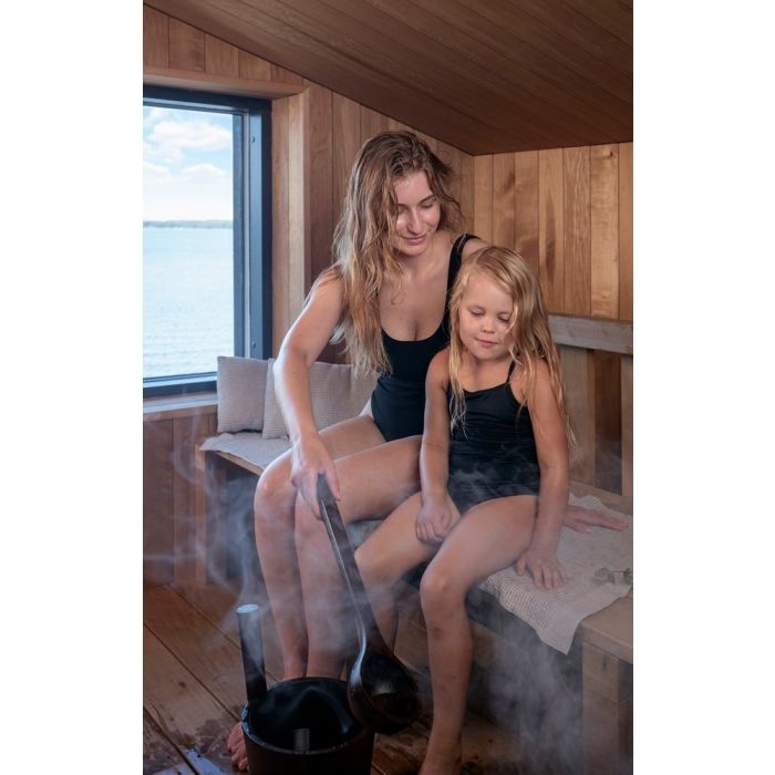 Rento Sauna Opgietlepel Bamboe - Dark