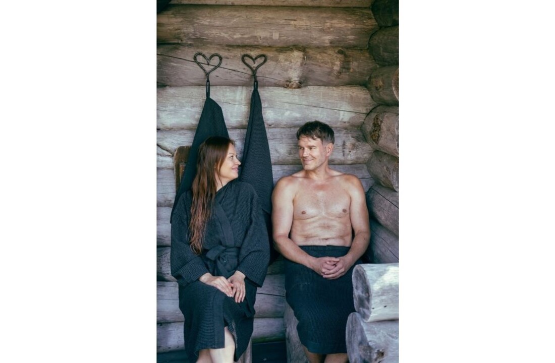 Rento Heupdoek Kenno 70x145 cm zwart/grijs