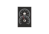4Living Sauna Thermometer & Hygrometer Zwart