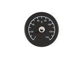 4Living Sauna Thermometer Rond - Zwart hout