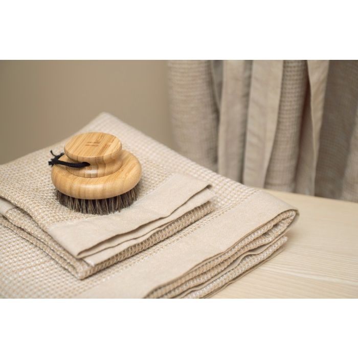 Rento Handdoek Kenno 50x70 cm beige/wit