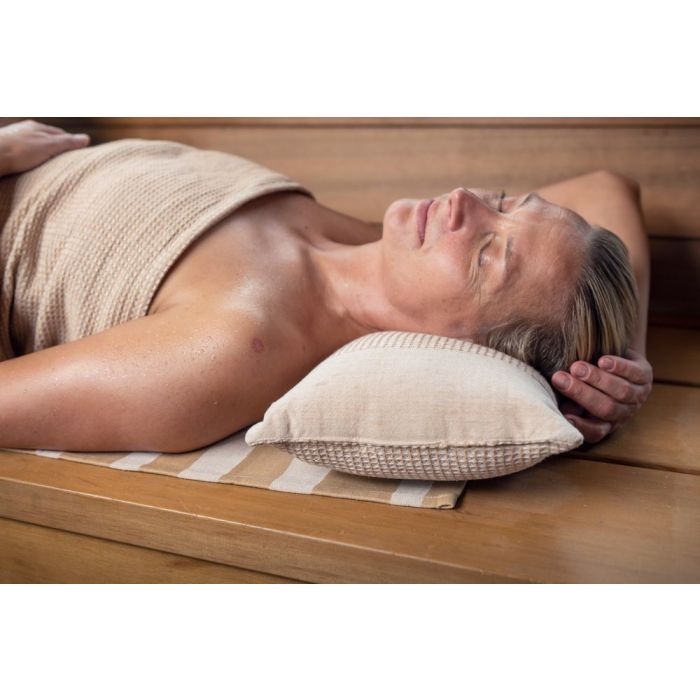 Rento Saunakussen Kenno 50x22 cm beige/wit