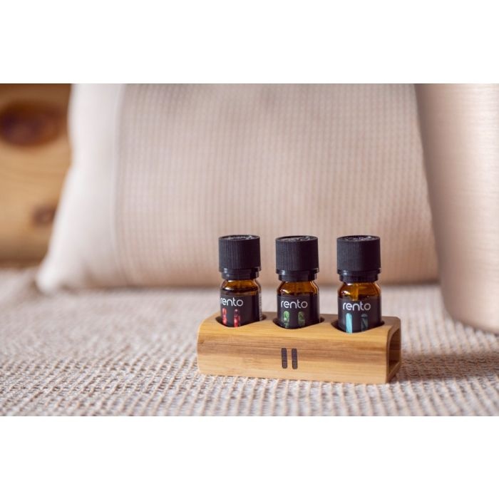Rento Saunageur 3 x 10 ml in bamboe houder