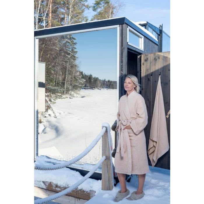 Rento Badjas Kenno L/XL beige/wit