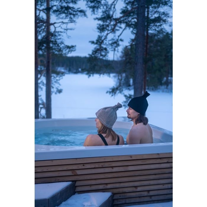 Rento sauna muts linnen badstof zwart